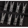 20Pcs Clear Plastic Clothes Pins,Clothes Line String Clips, Mini Clothes