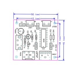LeHang 5Wx2 Mini Power Amplifier Audio Speaker Amp DC 5V USB Stereo 2 Channel CM2038