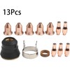 13Pcs Plasma Cutting Consumables Kit fit for Harbor Freight Titanium