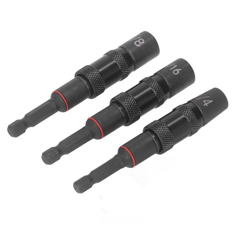 ViaGasaFamido Impact Socket Adapter Set 1/4" Magnetic Impact Socket Bit