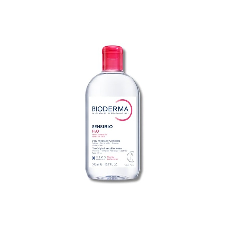Bioderma Crealine H2O Solution Makeup Remover Micellaire Demaquillante, 16.9 Oz