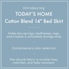 TODAY'S HOME Home Classic Tailored Bed Skirt Dust Ruffle, Cotton