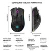 K SNAKE Ratón Ergonómico para Juegos con dpi Ajustable 800/1200/3000,