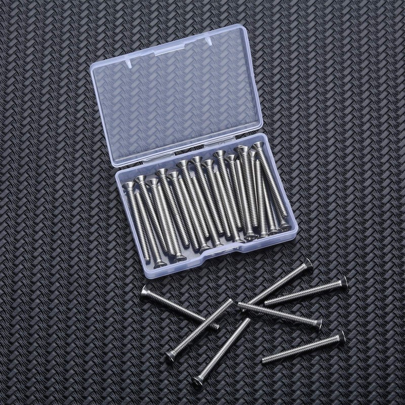 Ripeng 50 Pieces Extra Long Outlet Screws Machine Long Electrical