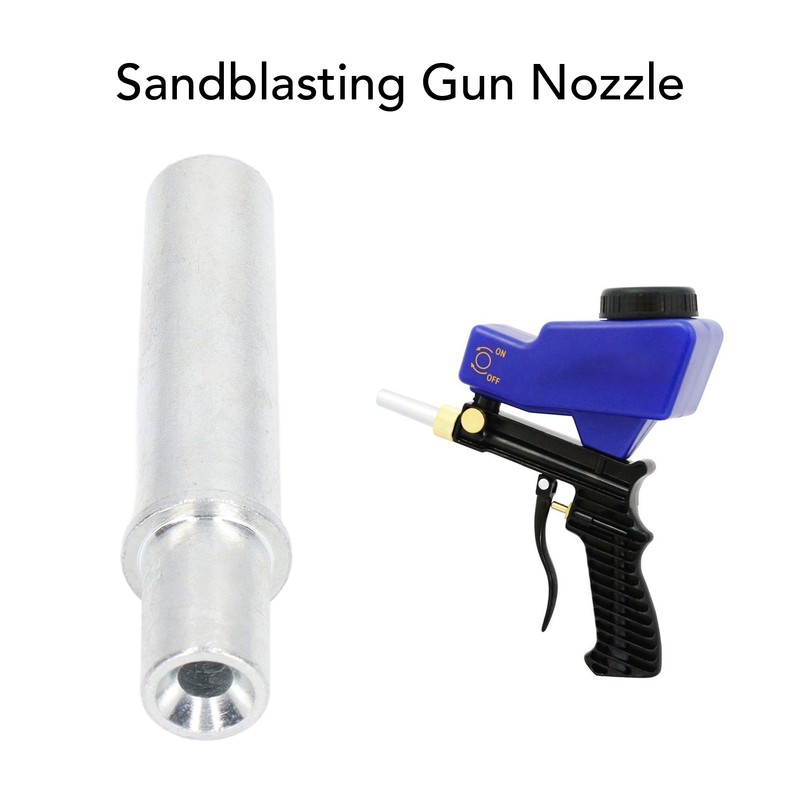 Metal Sandblasting Gun Nozzle 1/4 NPT Intake Sandblaster Nozzle Replacement