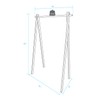 Casual Home Solid Wood No Tool Assembly Collapsible Aesthetic Clothing