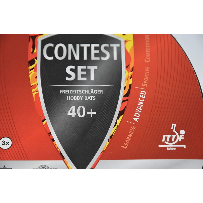 sunflex Contest ITTF Table Tennis Set Bat and Balls