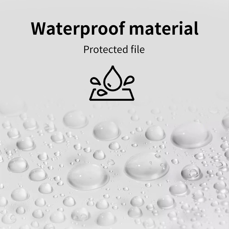 Pack of 10 A4 Plastic Wallets, Transparent Plastic Folder, Document