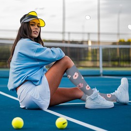 ACTINPUT 4 Pairs of Compression Socks for Men and Women, Colourful Support Stockings, Compression Socks for Sports, Flight, Running, Travel, Cycling, Nurse