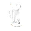 COLLBATH Chic Moon Earrings Nonpiercing Ear for Women Comfortable Ear