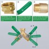 FINEST+ Garden Hose Splitter 2 Way, Heavy Duty Brass Y