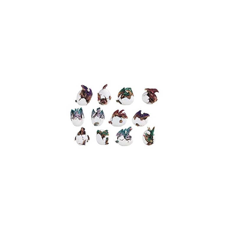 ICE ARMOR 12-Piece Colorful Dragon Baby in Egg 5" H