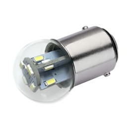 Aero-Lites #90 Miniature Bulb LED Replacement | 12/14vdc | BA15D Base | Replaces Filament Bulbs: #90, 68, 96, 1178 (Pure White; 1-Pack)