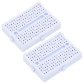 Audio Fan Mini Size Breadboard 170 Holes 47mm x 35mm White Set of 2