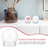 Healifty DIY Clear Plastic Water Globe Snow Globe 10pcs 4inch