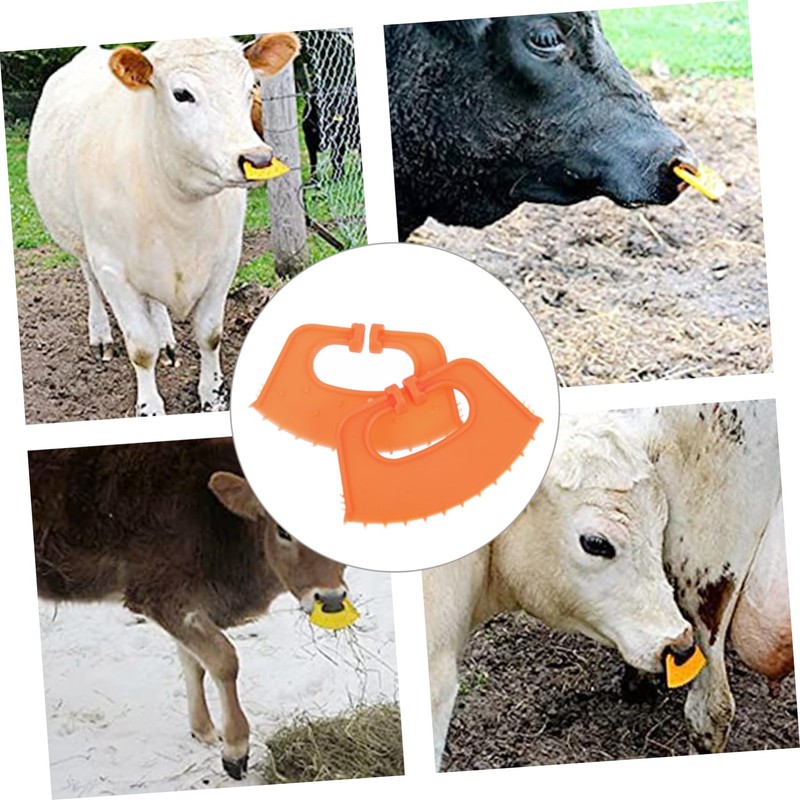POPETPOP Livestock Weaner Calf Weaning Tool Weaner Clamp Bull Nose