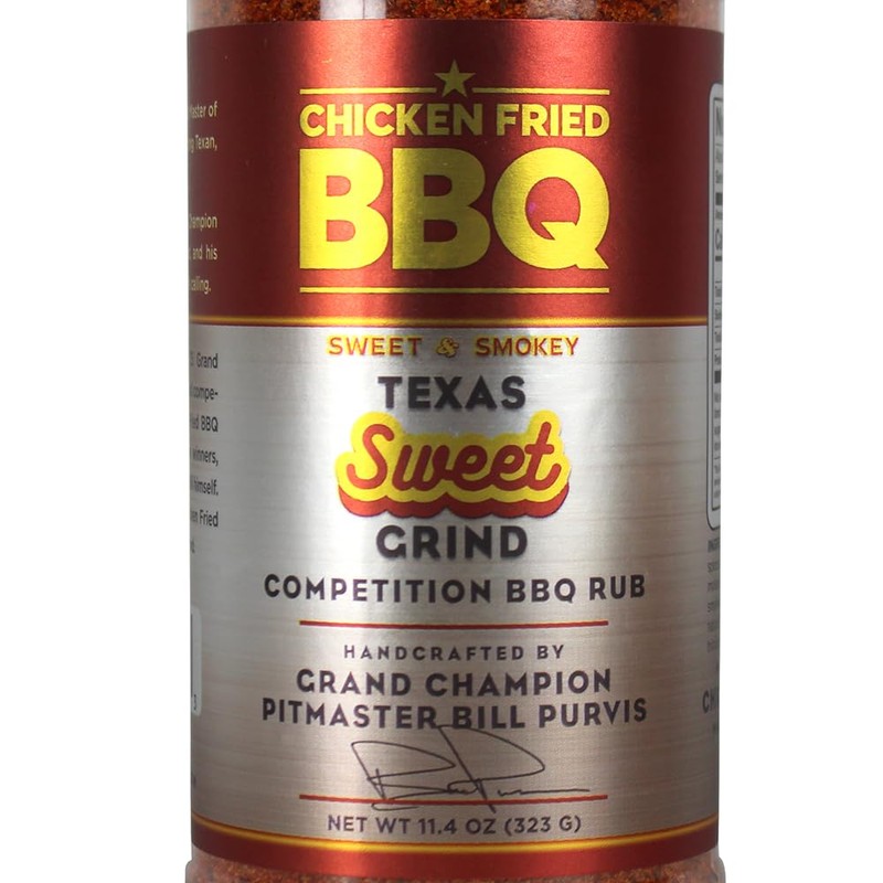 Chicken Fried BBQ Texas Sweet Grind Competition BBQ Rub 11.4