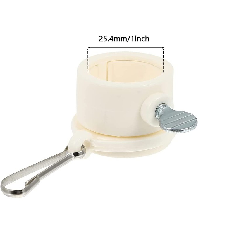 TopHomer Flagpole mounting ring clip, 2 pieces 1 inch rotating
