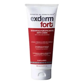 Exderm Fort Shampoo Anticaída con Biotina Tratamiento Fortificante Estimula Crecimiento Capilar Reparador Daño Severo Control Grasa Cuero Cabelludo 200 ml
