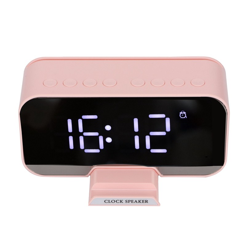 D‑88 Multifunctional Bluetooth Clock Speaker Portable Dual Alarm Clock Function