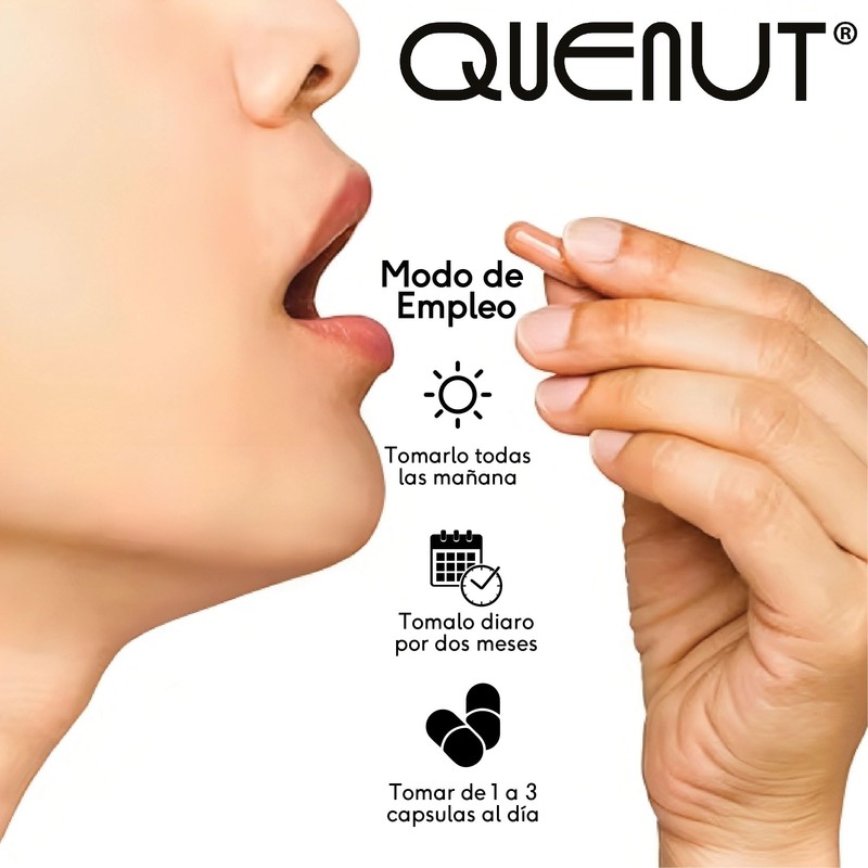 QUENUT | Adaptógeno Orgánico de Hongo Reishi en Cápsula Vegana