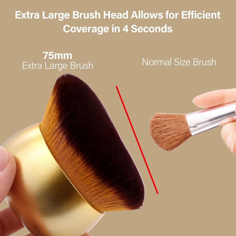 Tressora Extra Large Makeup Brush for Self-Tanner, Leg Makeup &