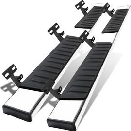 COMNOVA 6 Inches Running Boards Compatible with 2009-2018 Dodge Ram 1500 Crew Cab(Including 2019-2024 Classic), 2010-2026 Ram 2500 3500, Carbon Steel Side Steps.