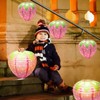 8Pcs Strawberry Paper Lanterns, Windspeed Large Paper Lantern Strawberry Hanging