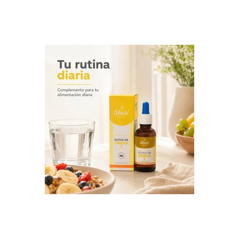 Omega 3 Sheló Nabel Gotas Omega 3 Drops, 30 mL