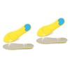LALAFINA 2pcs Breathable Damping Insoles for Men and Women Flat