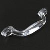 LUORNG Adhesive Drawer Knob 2PCS Transparent Acrylic Pull Handles, Dresser