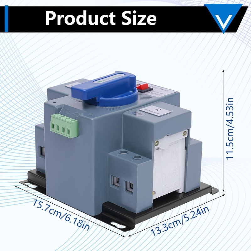 110V Generator Transfer Switch, Dual Power Automatic Generlink Transfer Switch,