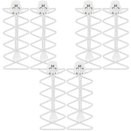 55 Sport Highly Reflective Elastic Lock Shoelaces - (White 3 Pack)