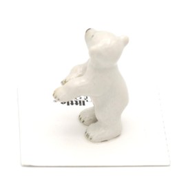 Little Critterz "Conrad Polar Bear Cub Hand Painted Porcelain Figurine