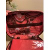 Nordstrom Zippered Make-Up Bag Multi Compartment Red Waterproof NWOT