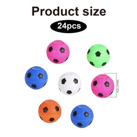 Ximinwzm 24 Pcs Football Party Bags Fillers, Kids Football Party Bag Fillers With Mini Soccer Fidget Spinner, Football Themed Birthday Gifts for Boys, Girls, Sports Party Supplies