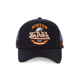Von Dutch Boys Eagle Trucker Cap with Net, black, Einheitsgröße