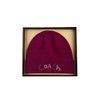 Coach Women's Embroidered with Beanie Box Set, Berry
