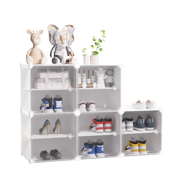Shoe Rack Storage Organizer, Shoe Shelves 12 Tier Free Standing