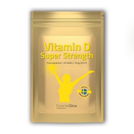 60 Vegan Vitamin D Tablets | 2,000 iu per Serving | High Strength Vitamin D3 | Immune System Support | (2 Months' Supply)