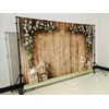 WaW 2.7 x 1.8 m Photo Backdrop, Beige Wooden Wall,