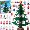 Antsparty Christmas Advent Calendar 2024, Tabletop Wooden Christmas Tree with