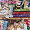 Puss Back in Books 1000 Piece Jigsaw Puzzle | Cat