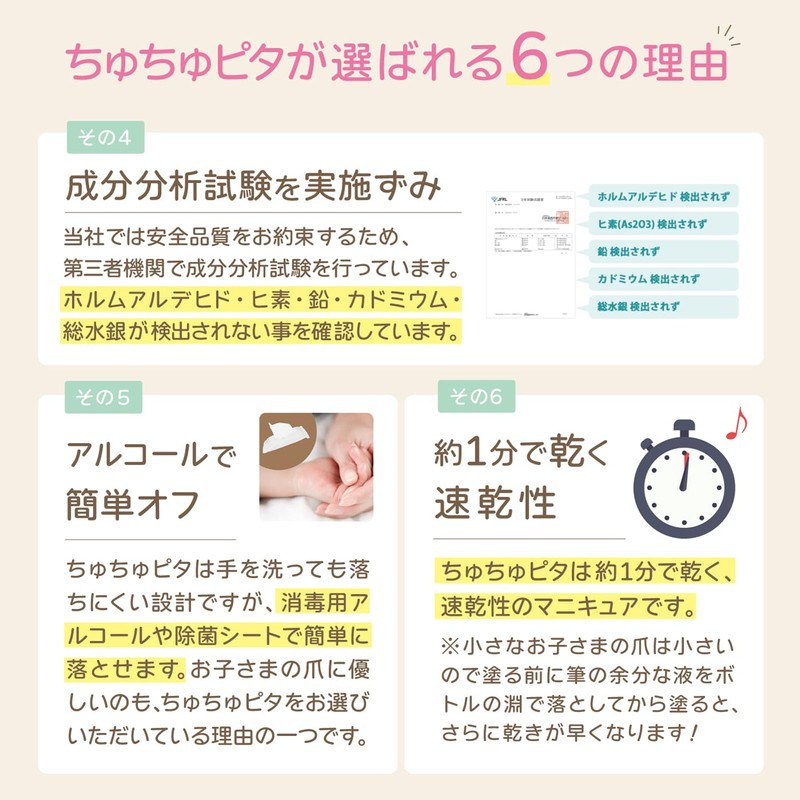 "Chushu Pita" Bitter Japanese Manicure for Infants and Children, Quick