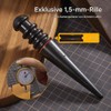 WUTA Leather Burnisher Kit, Ebony Leather Polishing Tool, Leather Polisher