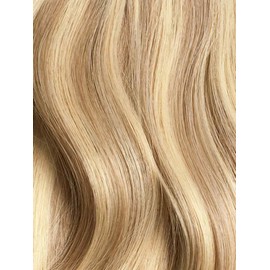 Hair Extensions Real Human Hair Tape in Light Blonde Highlighted Golden Blonde Invisible Remy Human Hair Extensions in Straight 24inch 20pcs 1.8oz