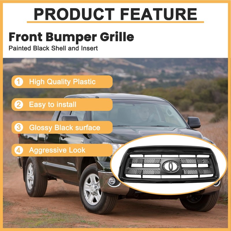 DIBON AUTO Front Bumper Grille For 2010 2011 2012 2013