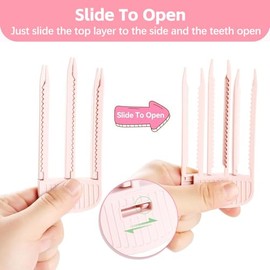 Branbox-2 pinzas para dar volumen al cabello para flequillo esponjoso, peine fácil de dar volumen a la corona para mujeres, pinzas para el cabello voluminizadoras, pinzas para levantar la raíz del cab
