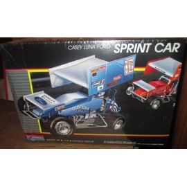 #2775 Monogram World of Outlaws Casey Luna Ford Sprint Car 1/24 Scale Plastic Model Kit,Needs Assembly