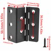 Zangc 2-inch Cabinet Hinge Nickel Swing Transparent Expandable Hinges for